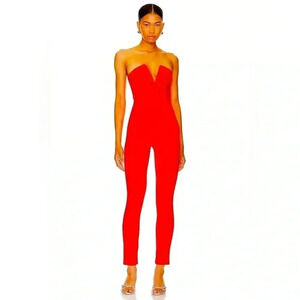 Superdown Madi Strapless Jumpsuit NWOT